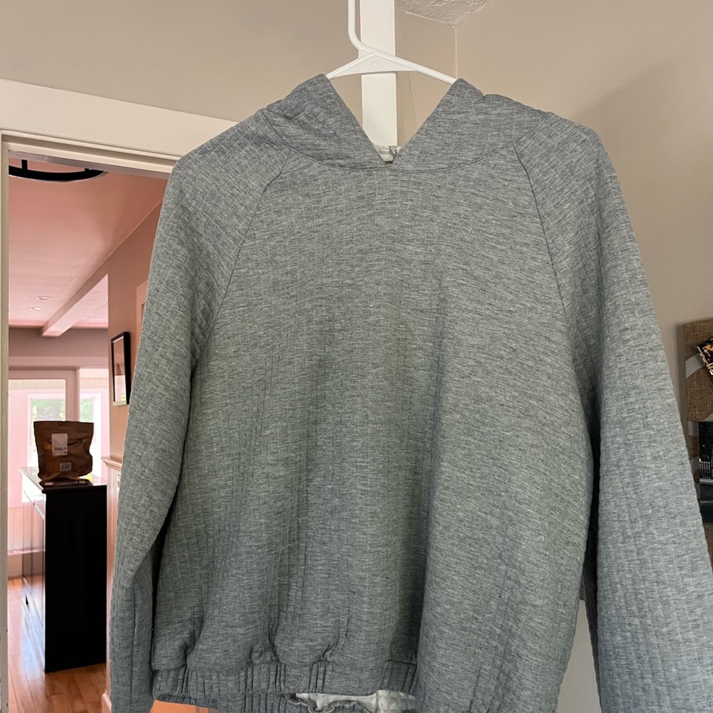 Gray Hooded Men's Sweater